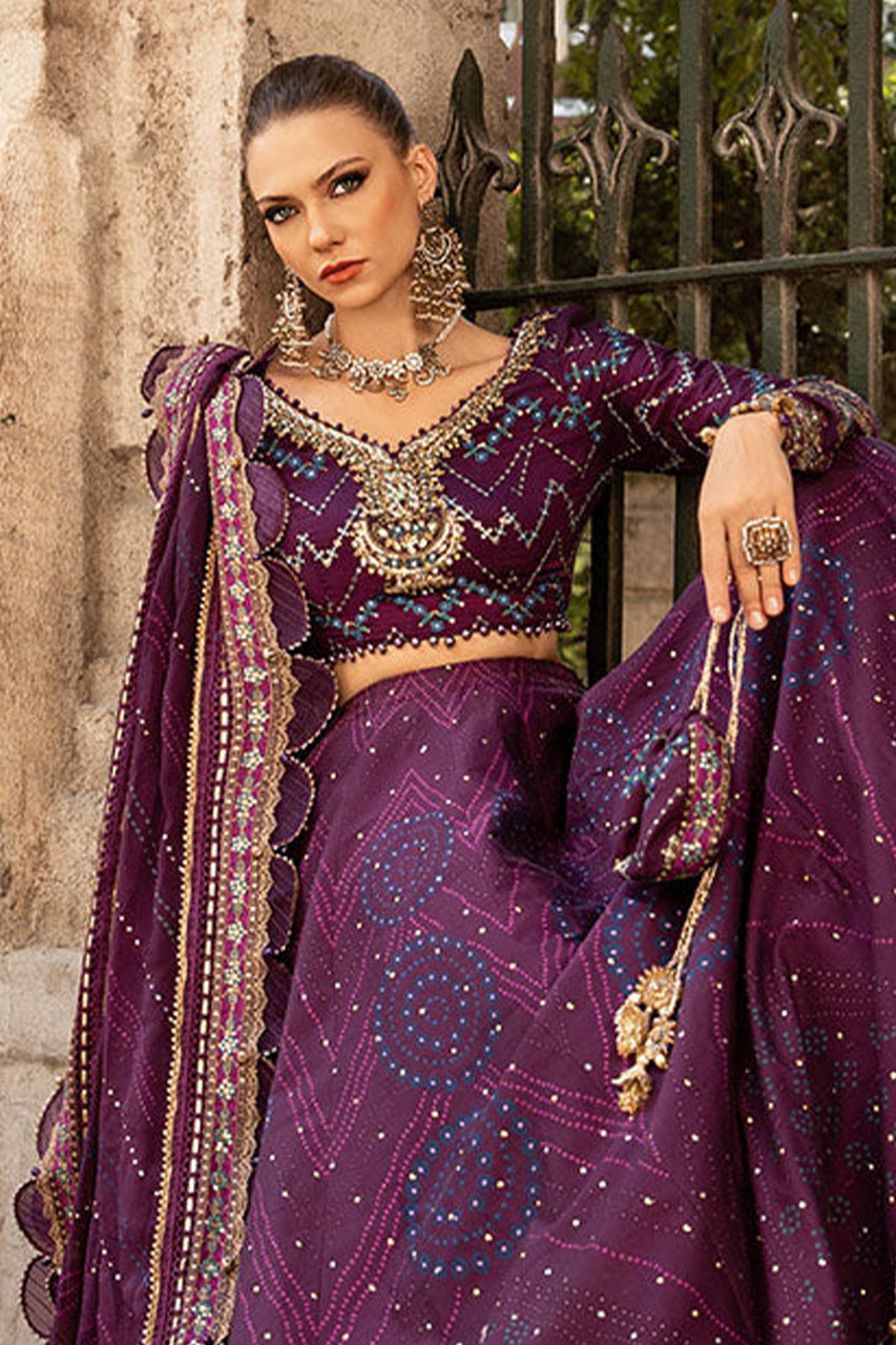 SATEEN'24-Unstitched Embroidered Cotton Satin Suit | CST-802