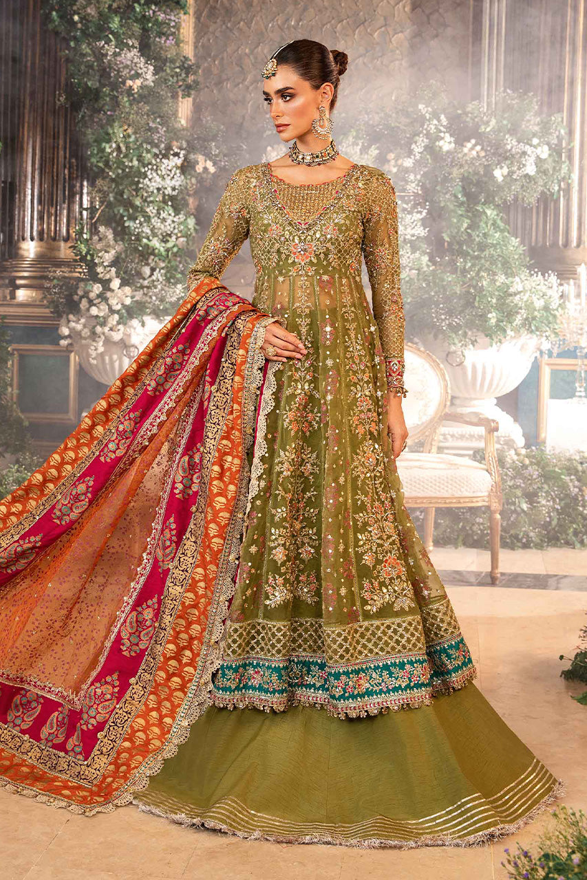 Mbroidered'24-3 Piece Unstitched Embroidered Organza Suit  BD-2906