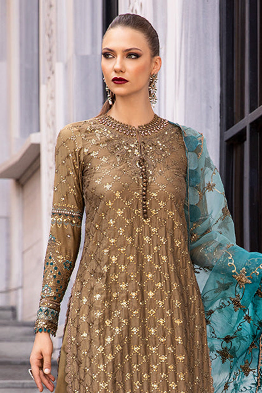 SATEEN'24-Unstitched Embroidered Cotton Satin Suit | CST-808