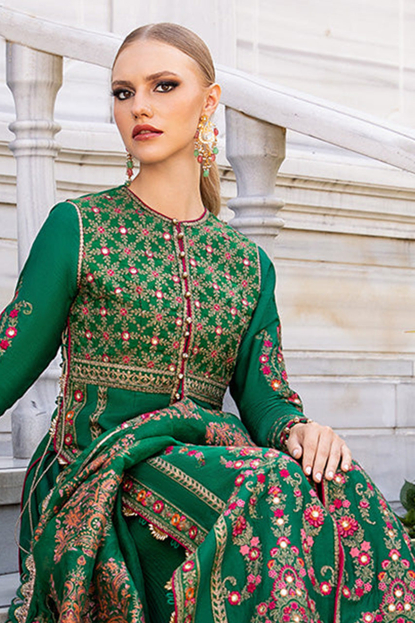 SATEEN'24-Unstitched Embroidered Cotton Satin Suit | CST-811 - (RTS)