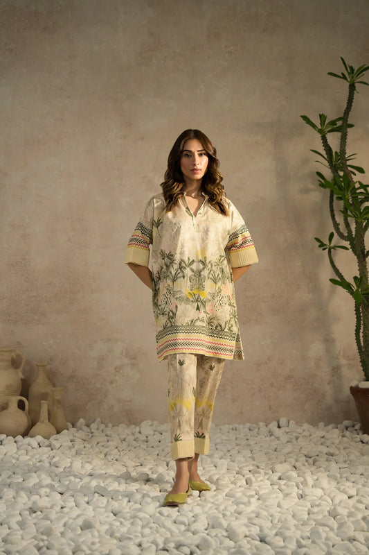 Lawn Pret '25- Delphine Matching Set