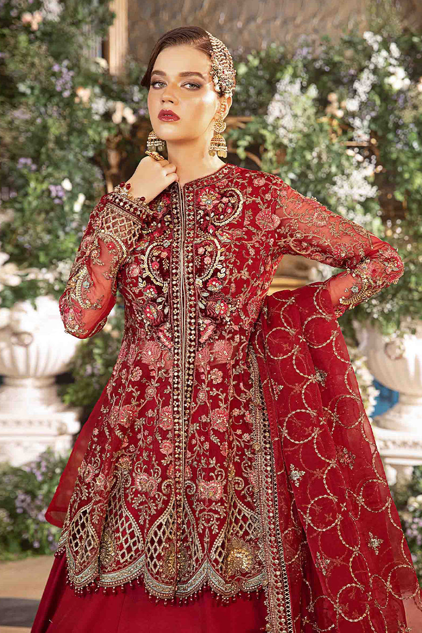 Mbroidered'24-3 Piece Unstitched Embroidered Organza Suit  BD-2908