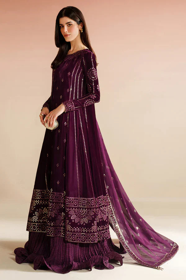 Velvet Vogue '25 - Embroidered Velvet Formal VVF D-1