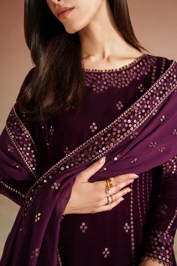 Velvet Vogue '25 - Embroidered Velvet Formal VVF D-1