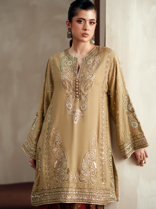 ETHNC Embroidered Suit - Beige