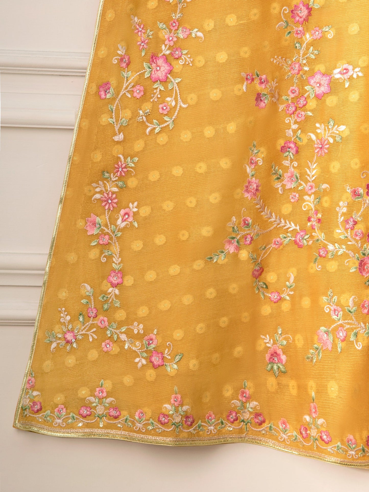 3 Piece- Pure Khaddi Silk Embroidered Suit S111145