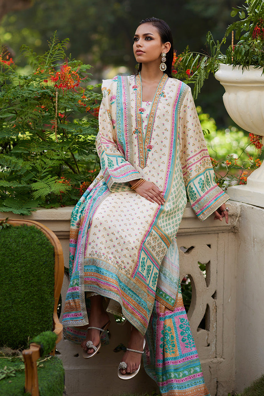 Mayna festive'24 - Nural Ivory Kurta And Dupatta (RTS)