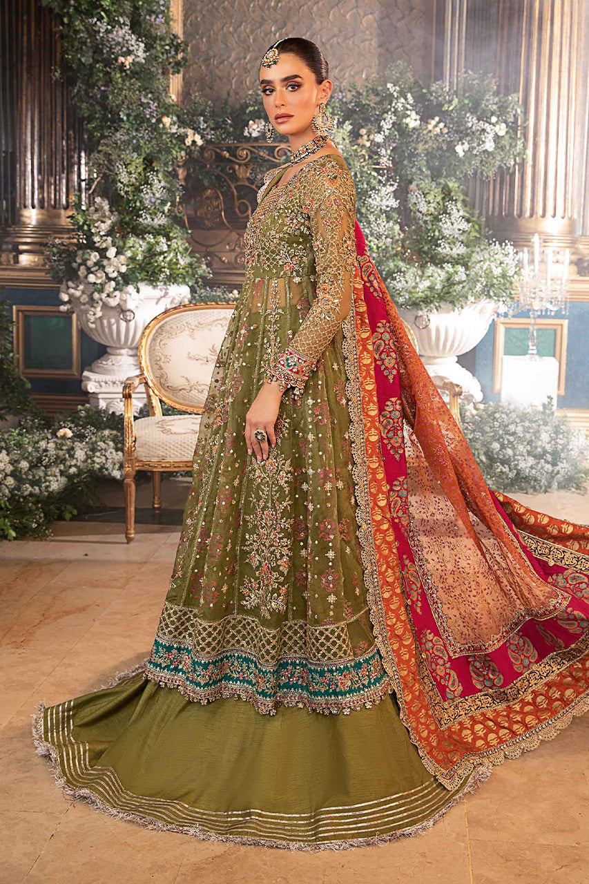 Mbroidered'24-3 Piece Unstitched Embroidered Organza Suit  BD-2906