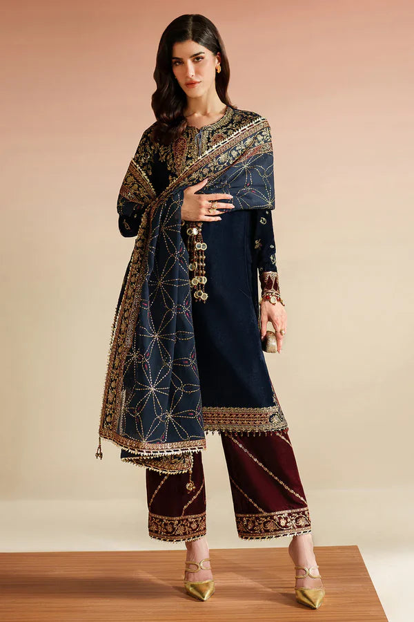 Velvet Vogue '25 - Embroidered Velvet Formal VVF D-7