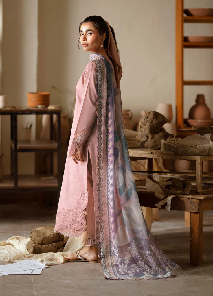 Nureh Raha Festive Jacquard Lawn Unstitched'26 – NE-238- RTS