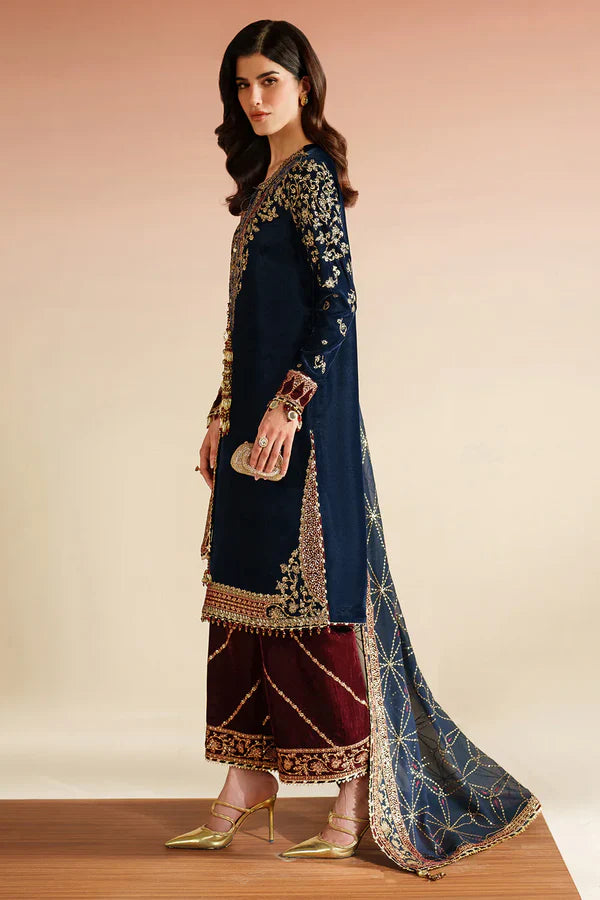 Velvet Vogue '25 - Embroidered Velvet Formal VVF D-7