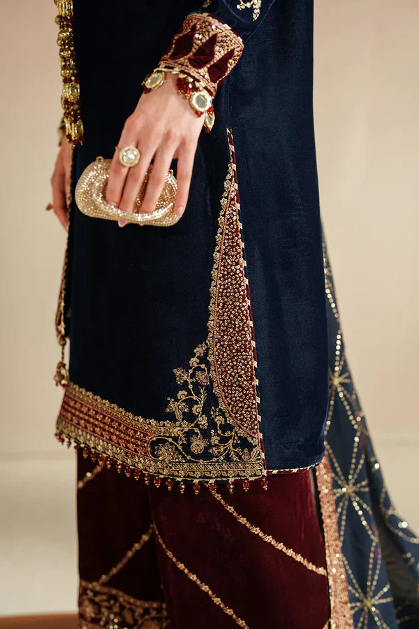 Velvet Vogue '25 - Embroidered Velvet Formal VVF D-7