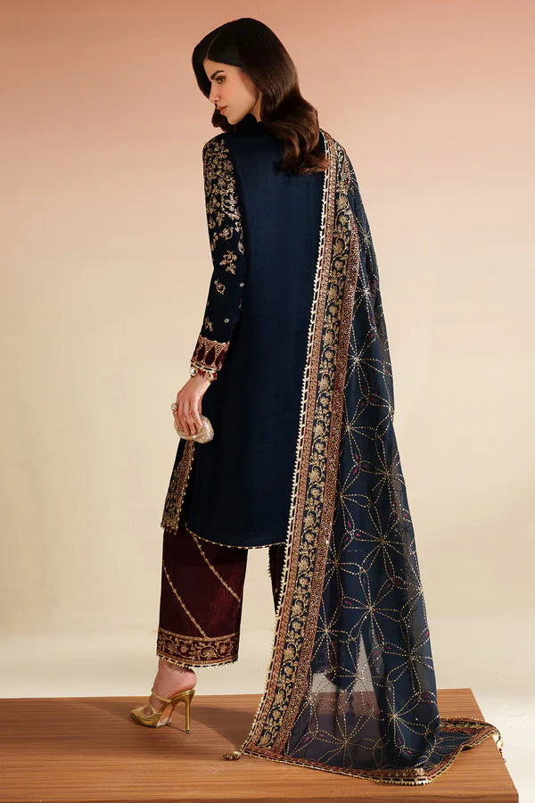 Velvet Vogue '25 - Embroidered Velvet Formal VVF D-7