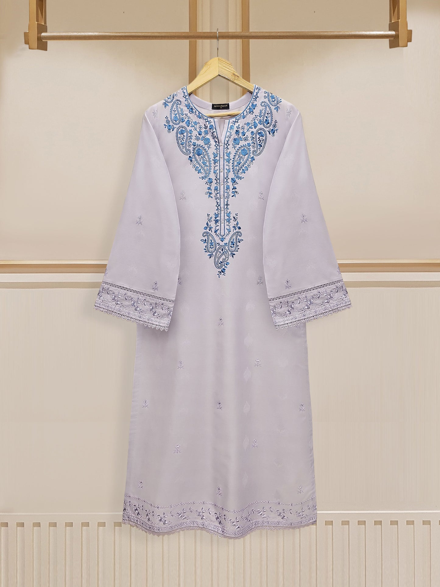 Fine Jacquard Embroidered Shirt S110104