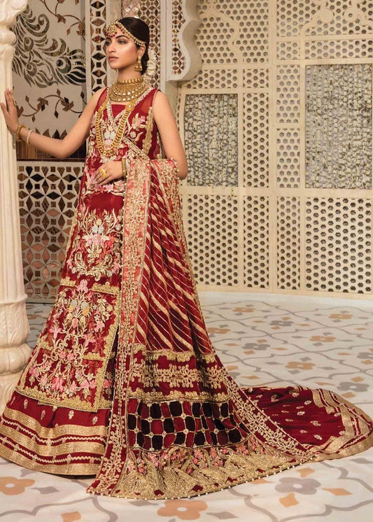 Wedding Collection - Unstitched - Scarlet - 2A (RTS)