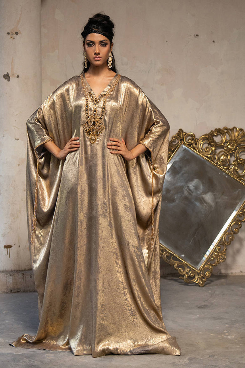 Afsanvi Festive Edit'24 - Liquid Gold Kaftan