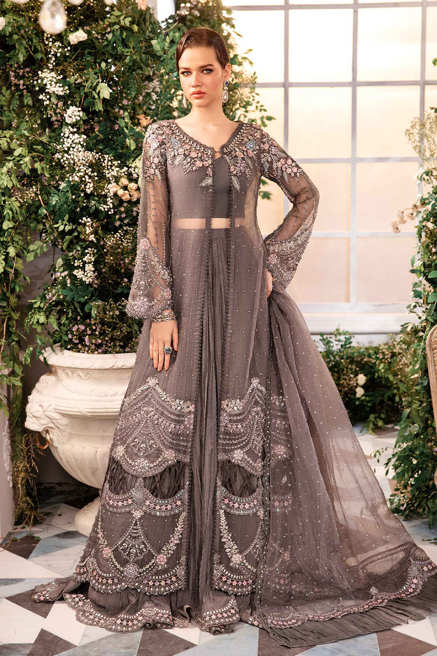 Mbroidered'24-3 Piece Unstitched Embroidered Organza Suit  BD-2902