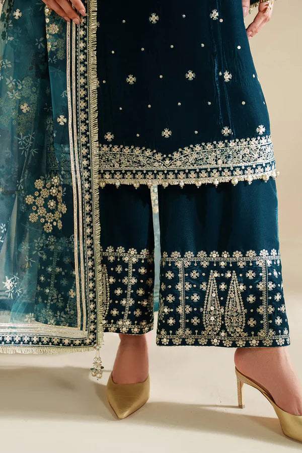 Velvet Vogue '25 - Embroidered Velvet Formal VVF D-2