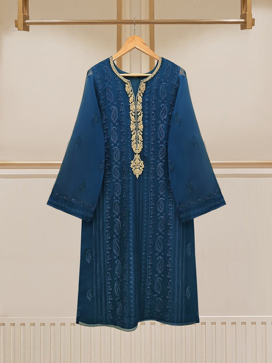 2 Piece - Embroidered Chiffon Suit S109781