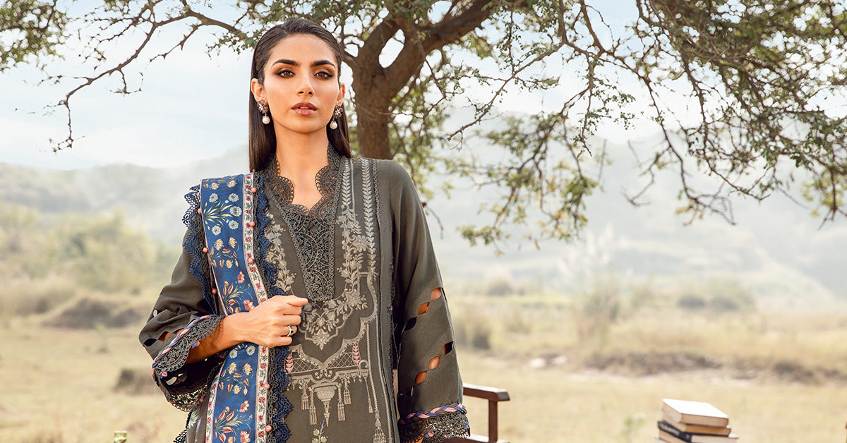 Mprints'24 - 3 Piece Unstitched Printed Linen Suit | MPT-2401-A (RTS)