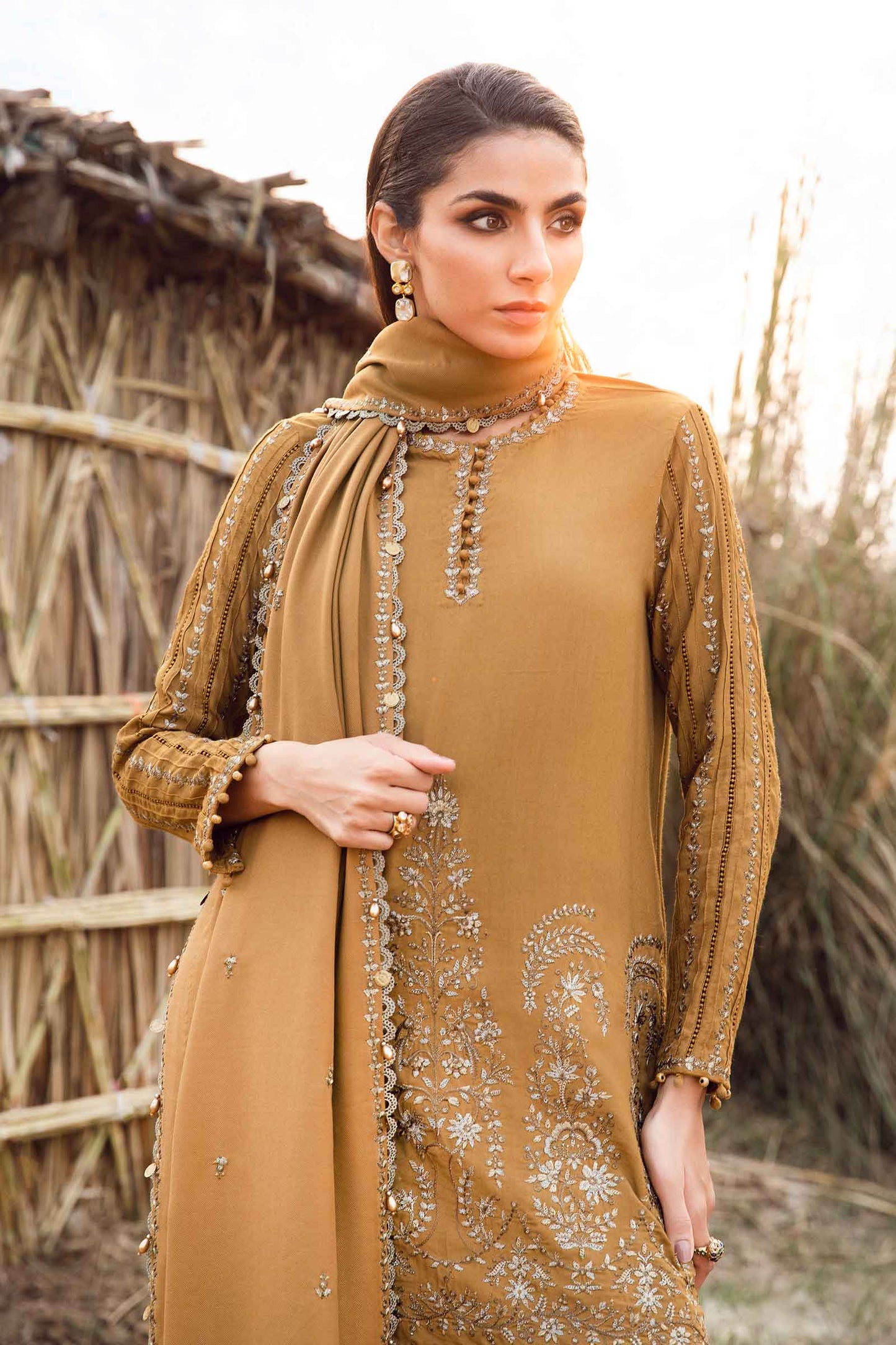 Mprints'24 - 3 Piece Unstitched Printed Linen Suit | MPT-2403-A