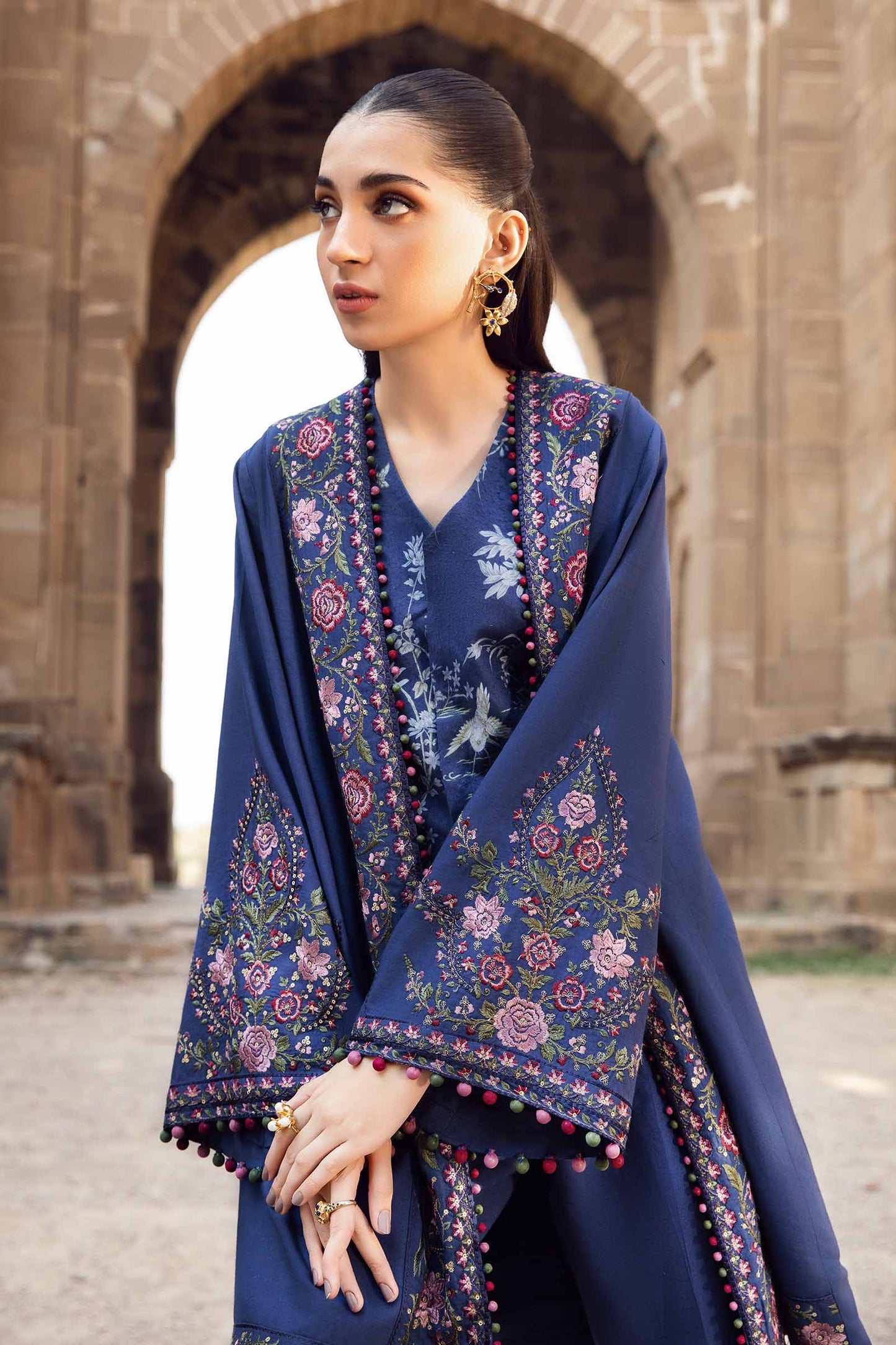 Mprints'24 - 3 Piece Unstitched Printed Linen Suit | MPT-2405-A