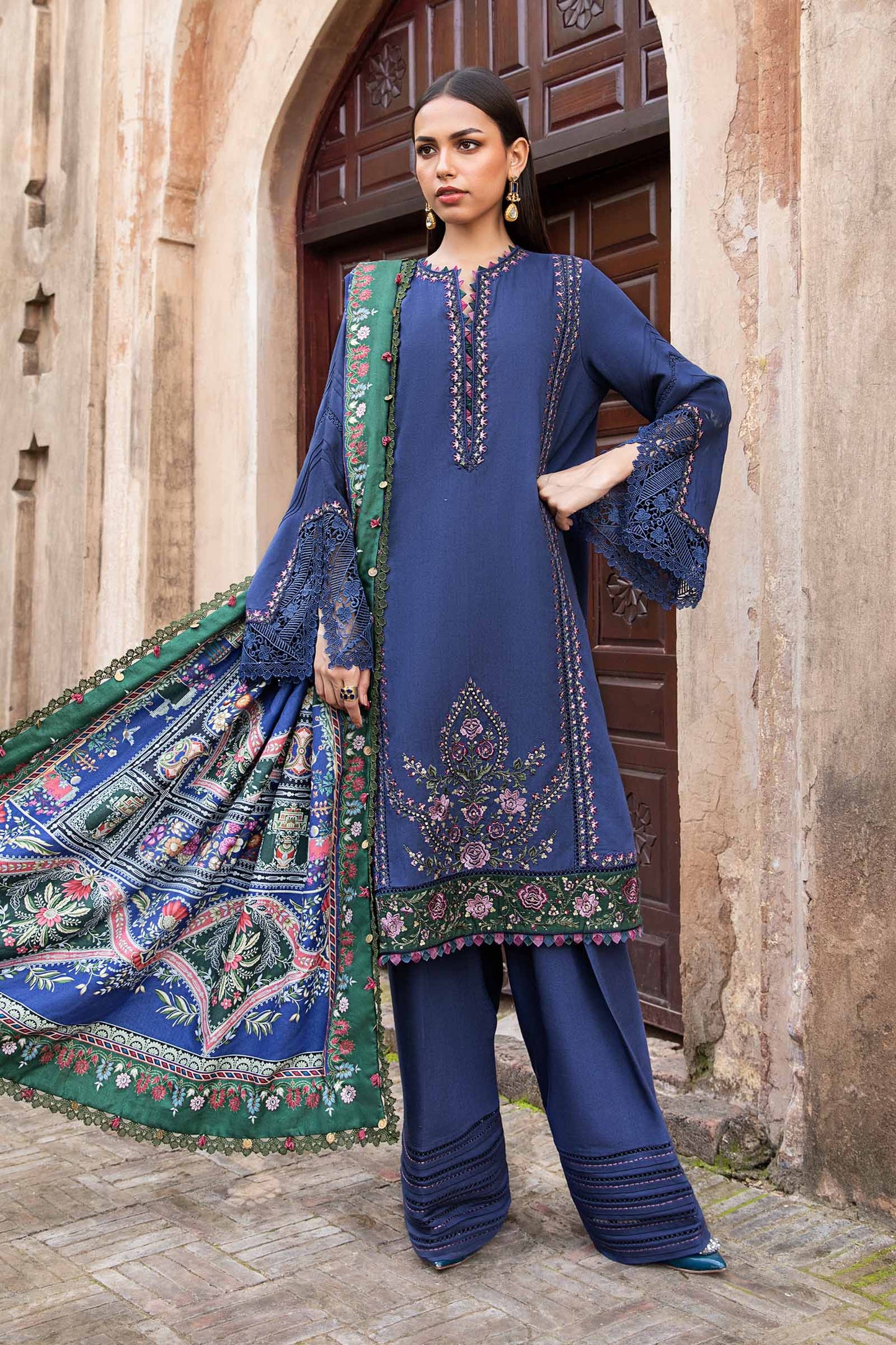 Mprints'24 - 3 Piece Unstitched Printed Linen Suit | MPT-2405-A