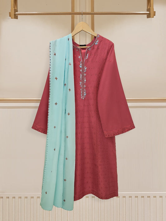 2 Piece - Pure Embroidered Cambric Suit S109840