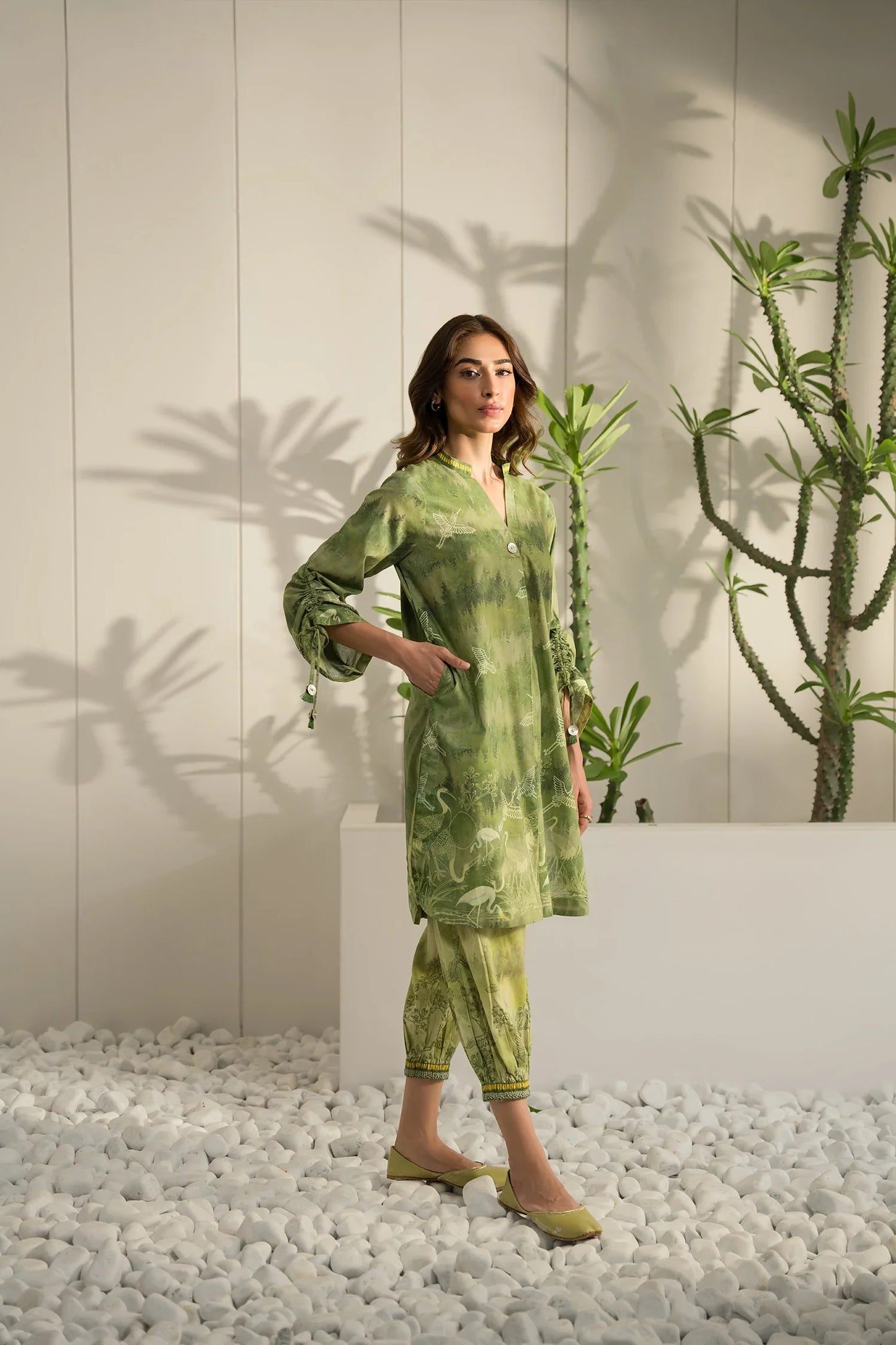 Lawn Pret '25- Edwina Matching Set