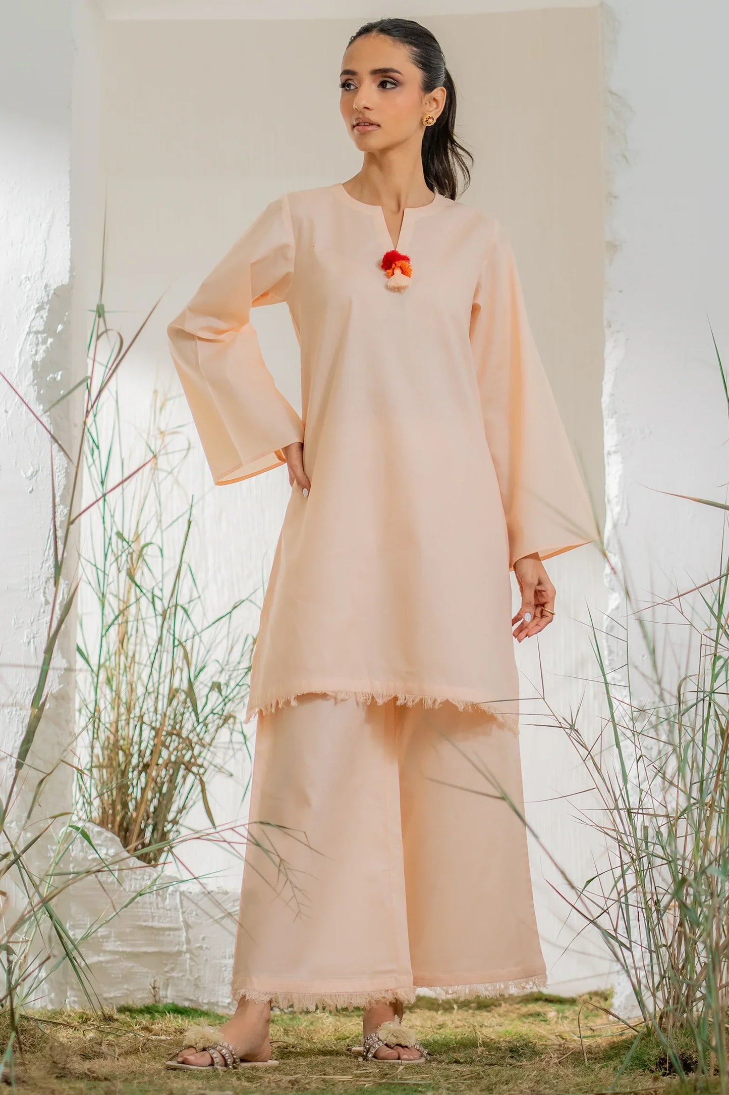 Essentials Ramadan Edit'25 - Peachy 2 piece