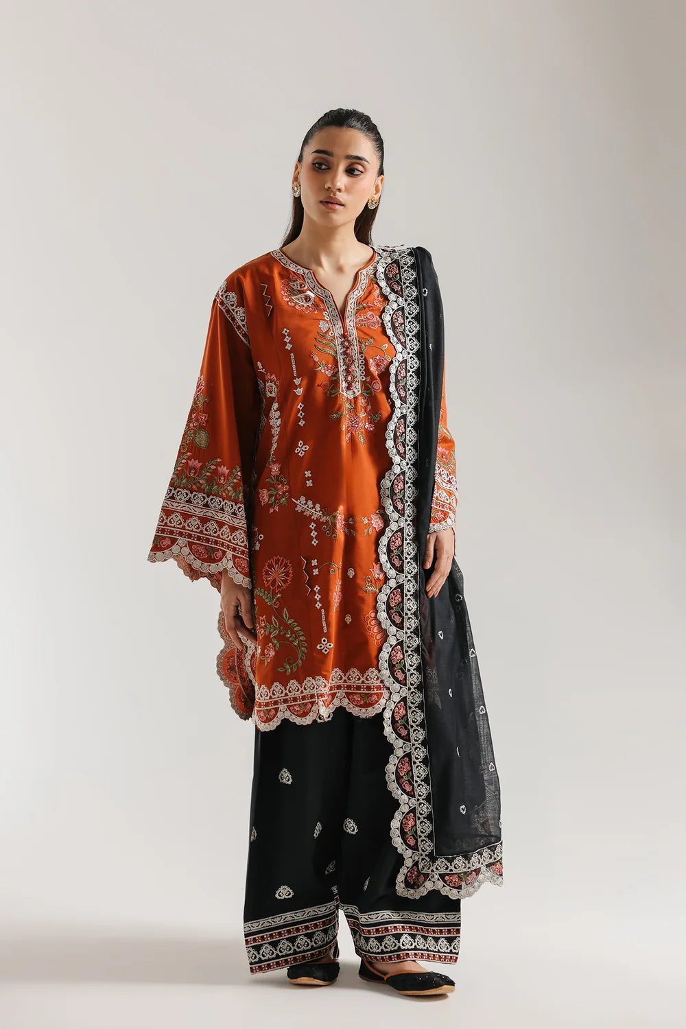 Rozana Embroidered Suit