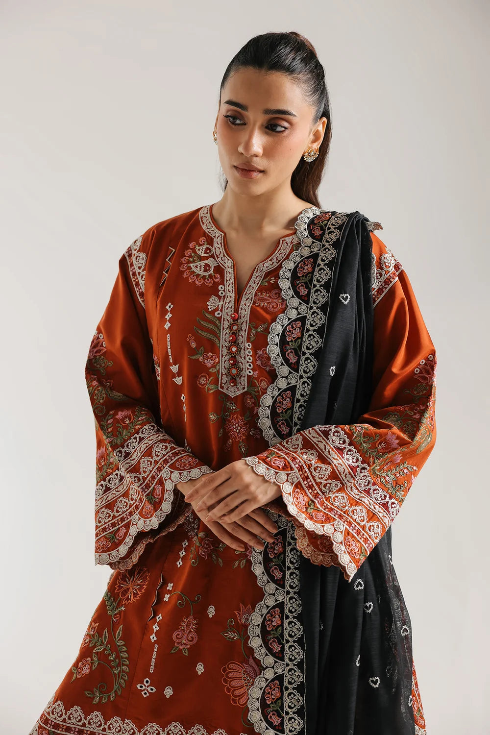 Rozana Embroidered Suit