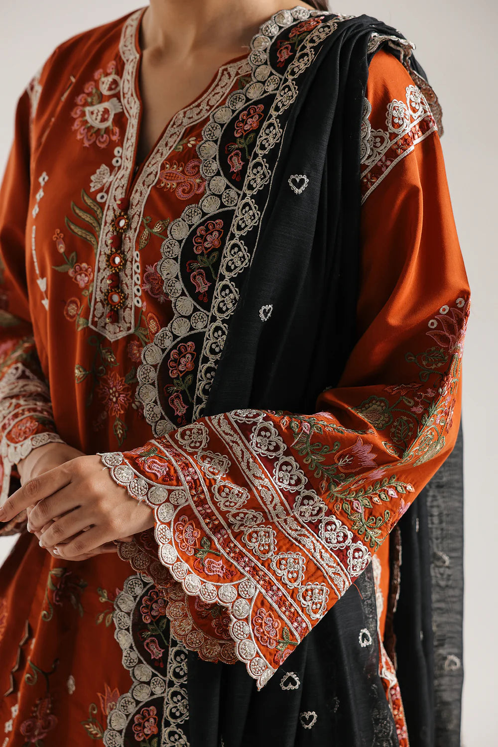 Rozana Embroidered Suit