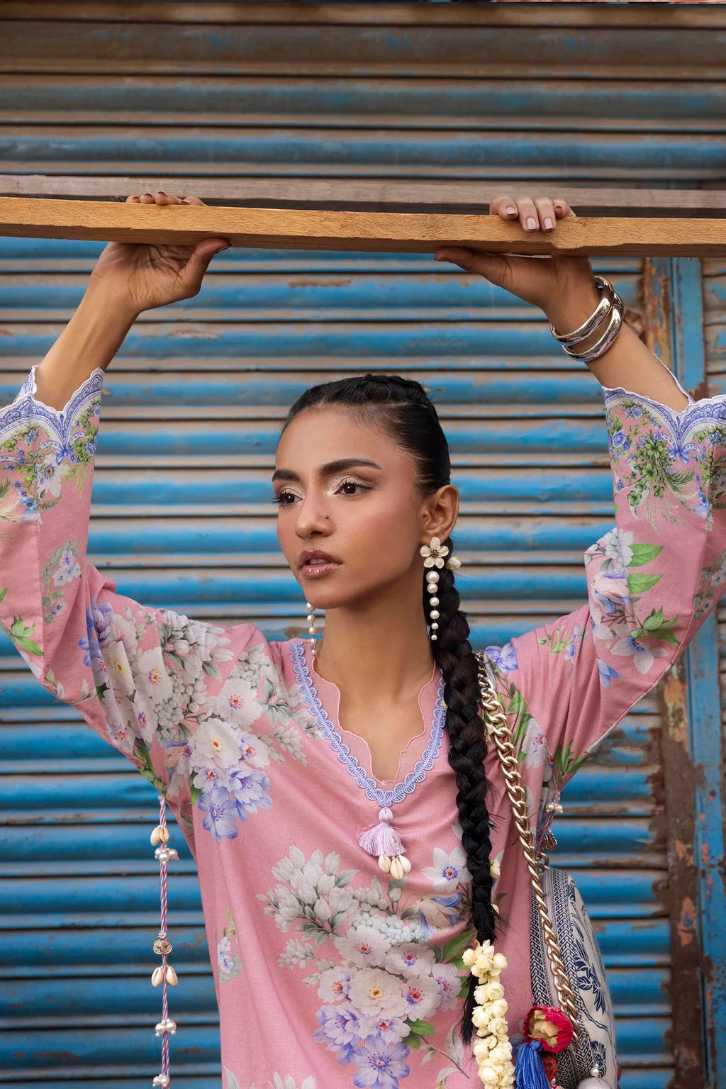 Unstitched Printed 2 Piece Lawn Suit -1B