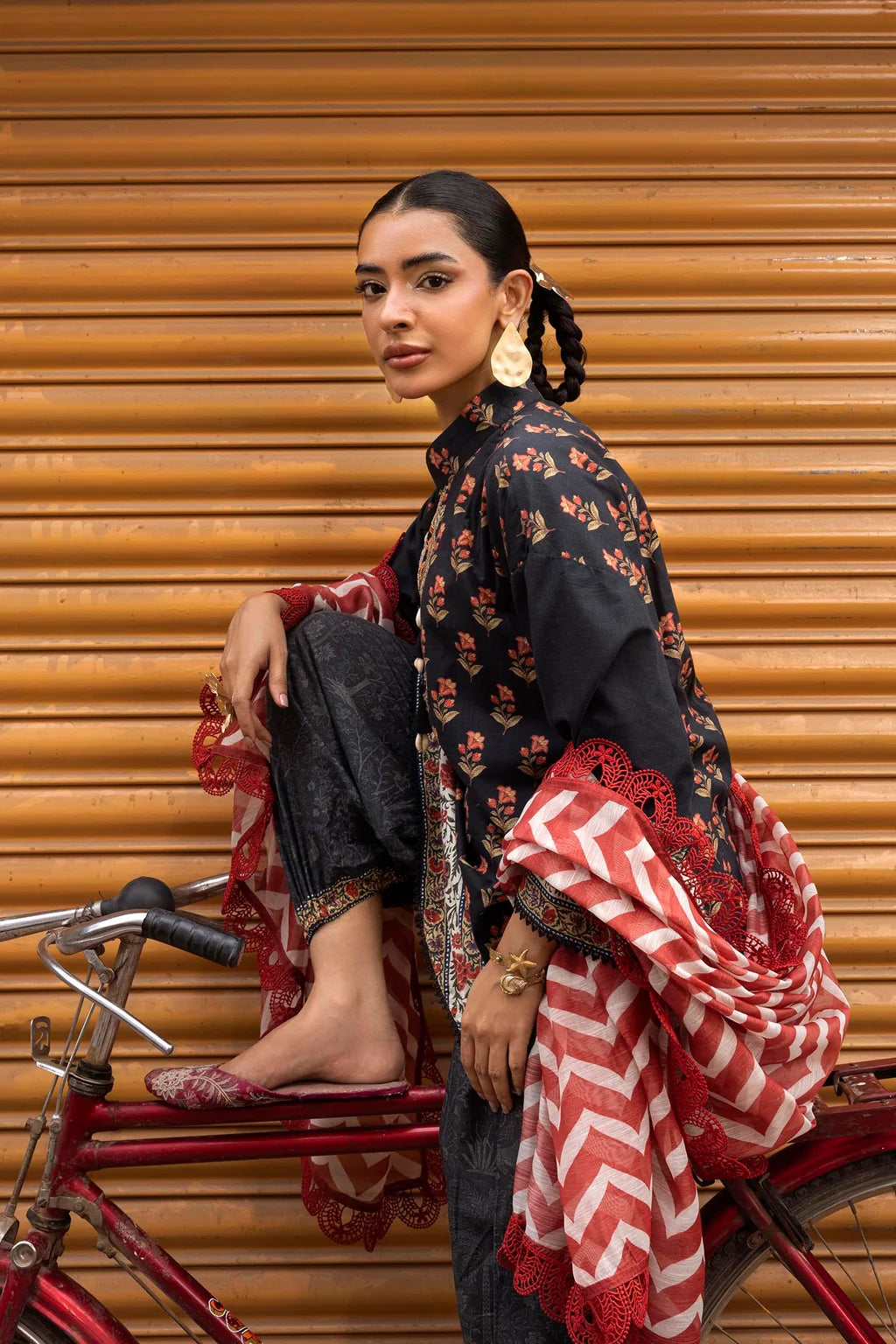 Unstitched Printed 3 Piece Lawn Suit -2A