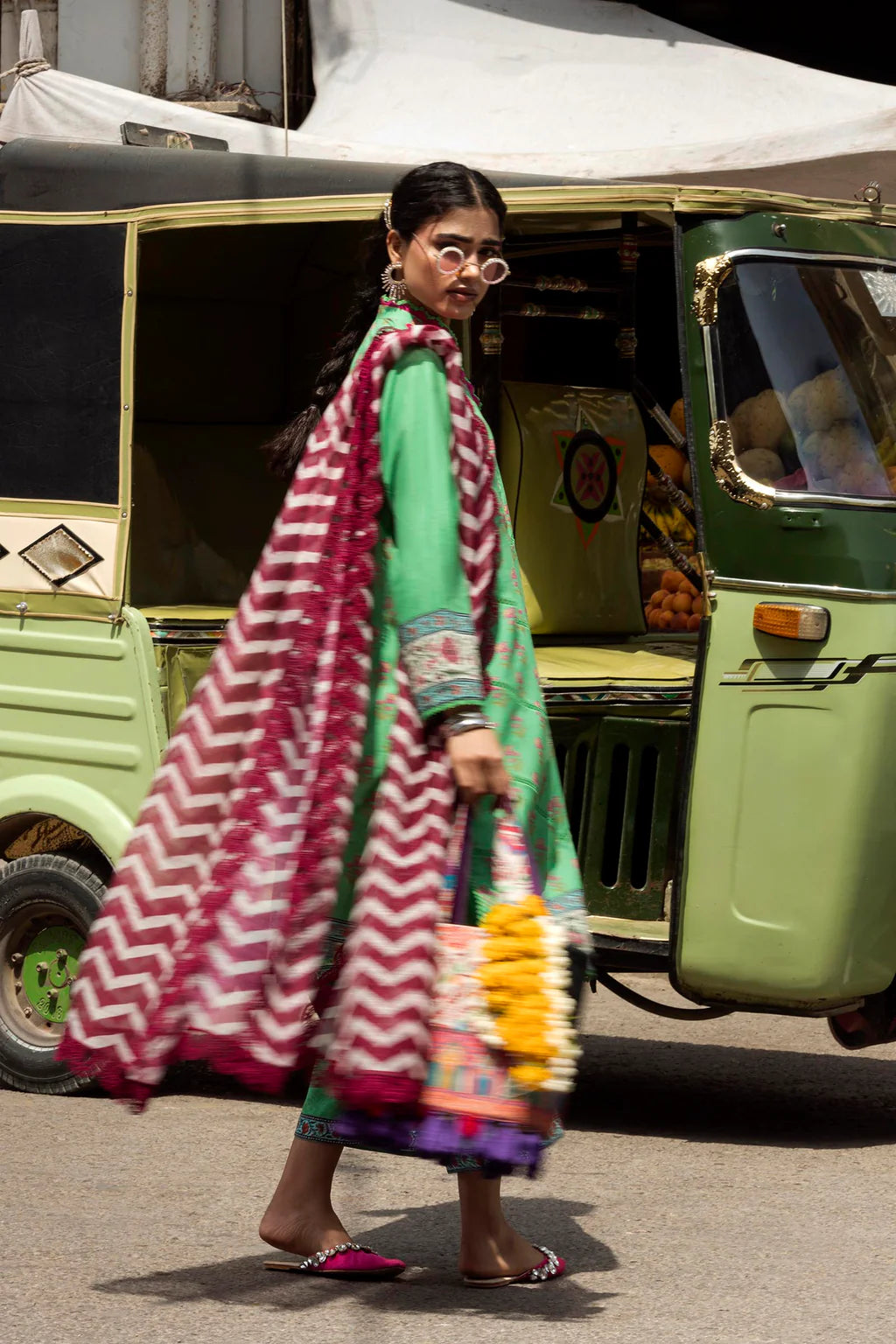 Unstitched Printed 3 Piece Lawn Suit -2B