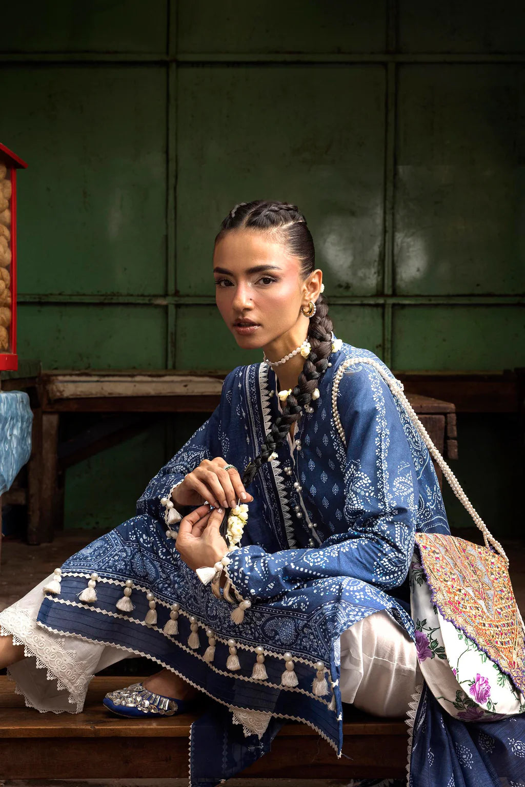 Unstitched Printed 2 Piece Lawn Suit -4A