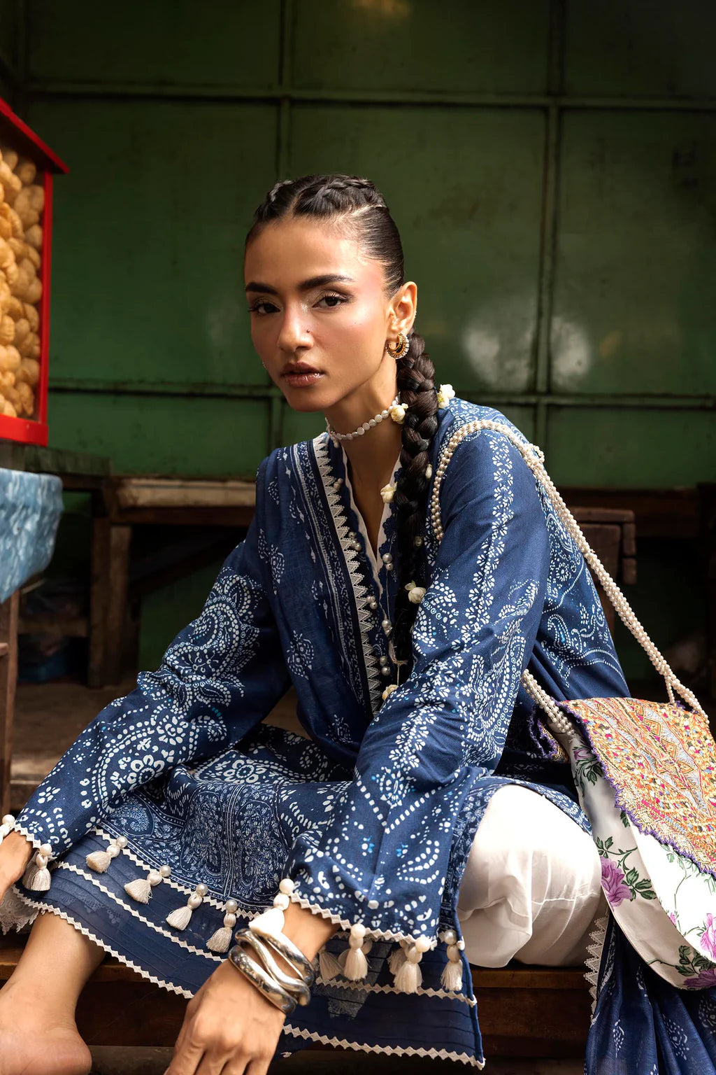 Unstitched Printed 2 Piece Lawn Suit -4A