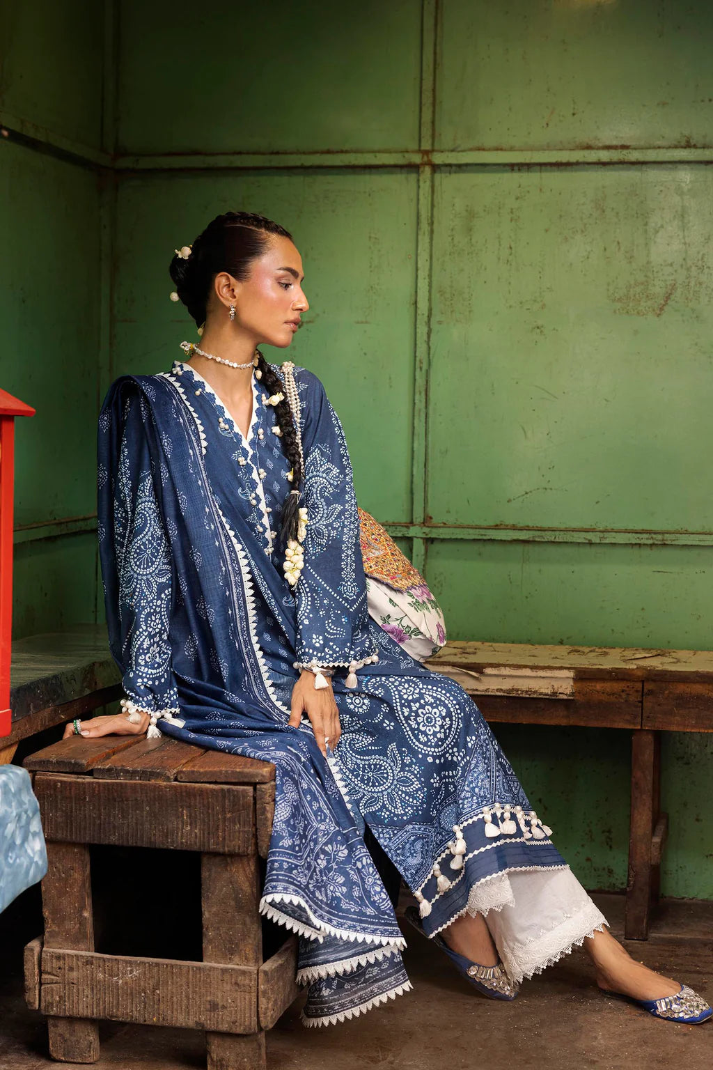 Unstitched Printed 2 Piece Lawn Suit -4A