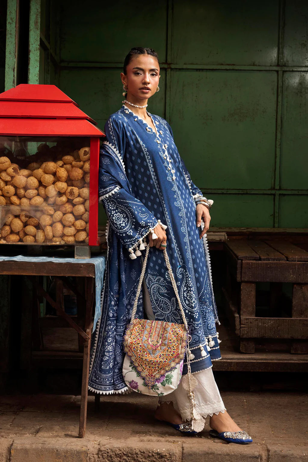 Unstitched Printed 2 Piece Lawn Suit -4A