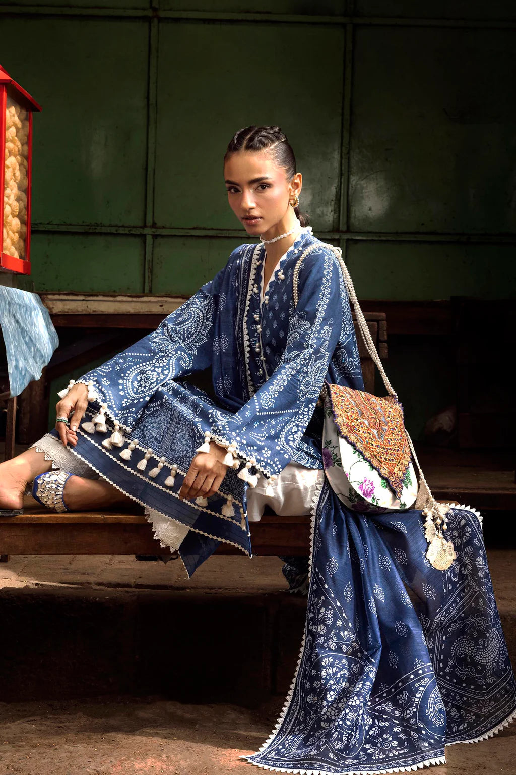 Unstitched Printed 2 Piece Lawn Suit -4A