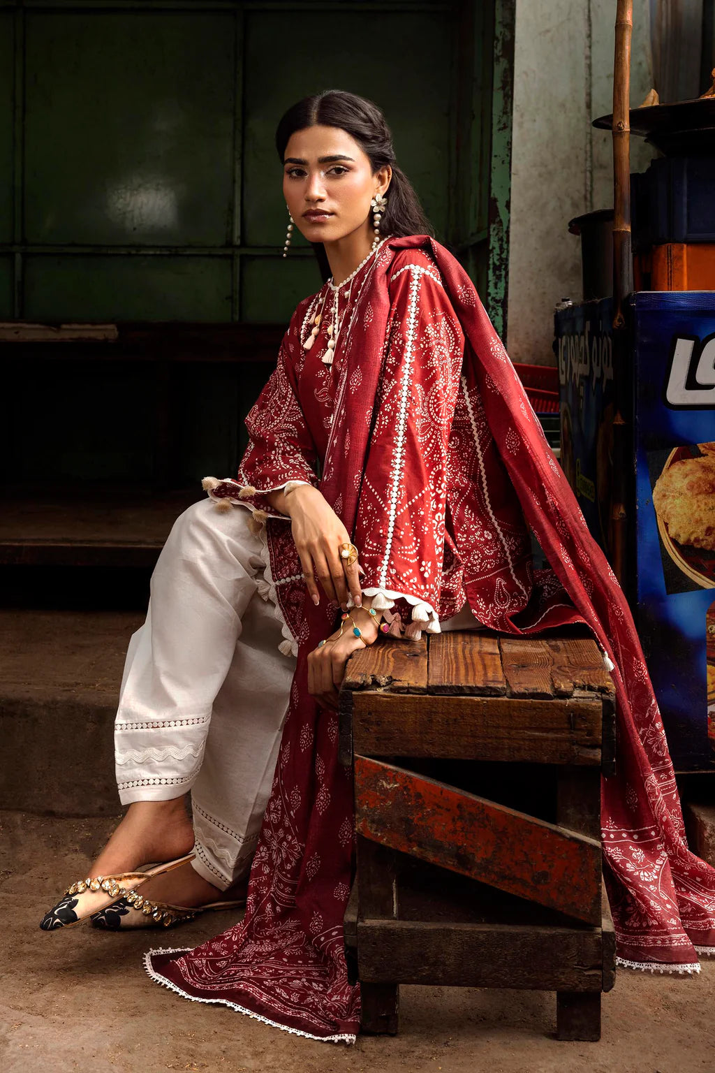 Unstitched Printed 2 Piece Lawn Suit -4B