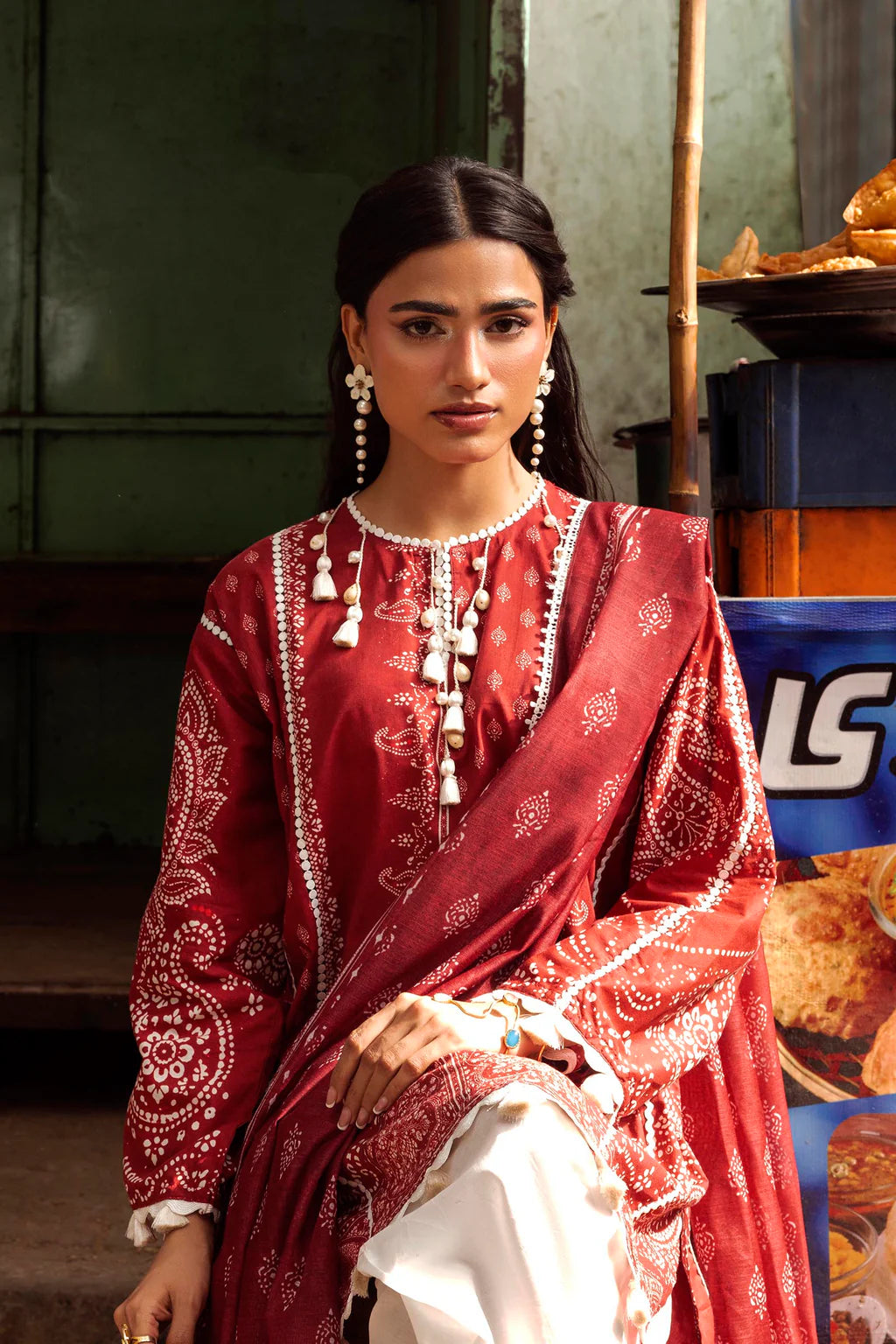 Unstitched Printed 2 Piece Lawn Suit -4B