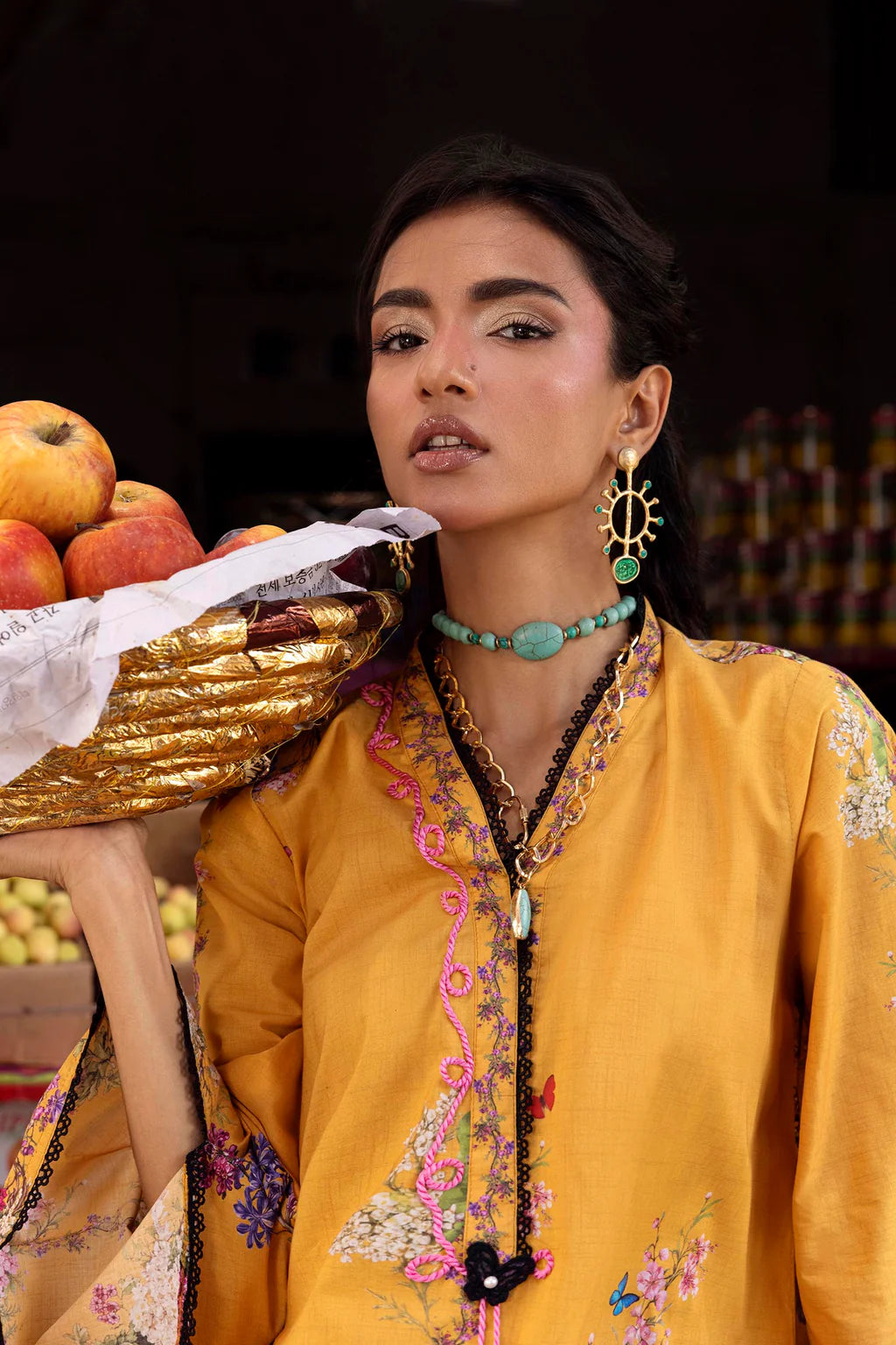 Unstitched Printed 2 Piece Lawn Suit -5A