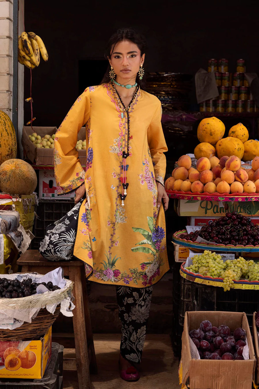 Unstitched Printed 2 Piece Lawn Suit -5A photo 5
