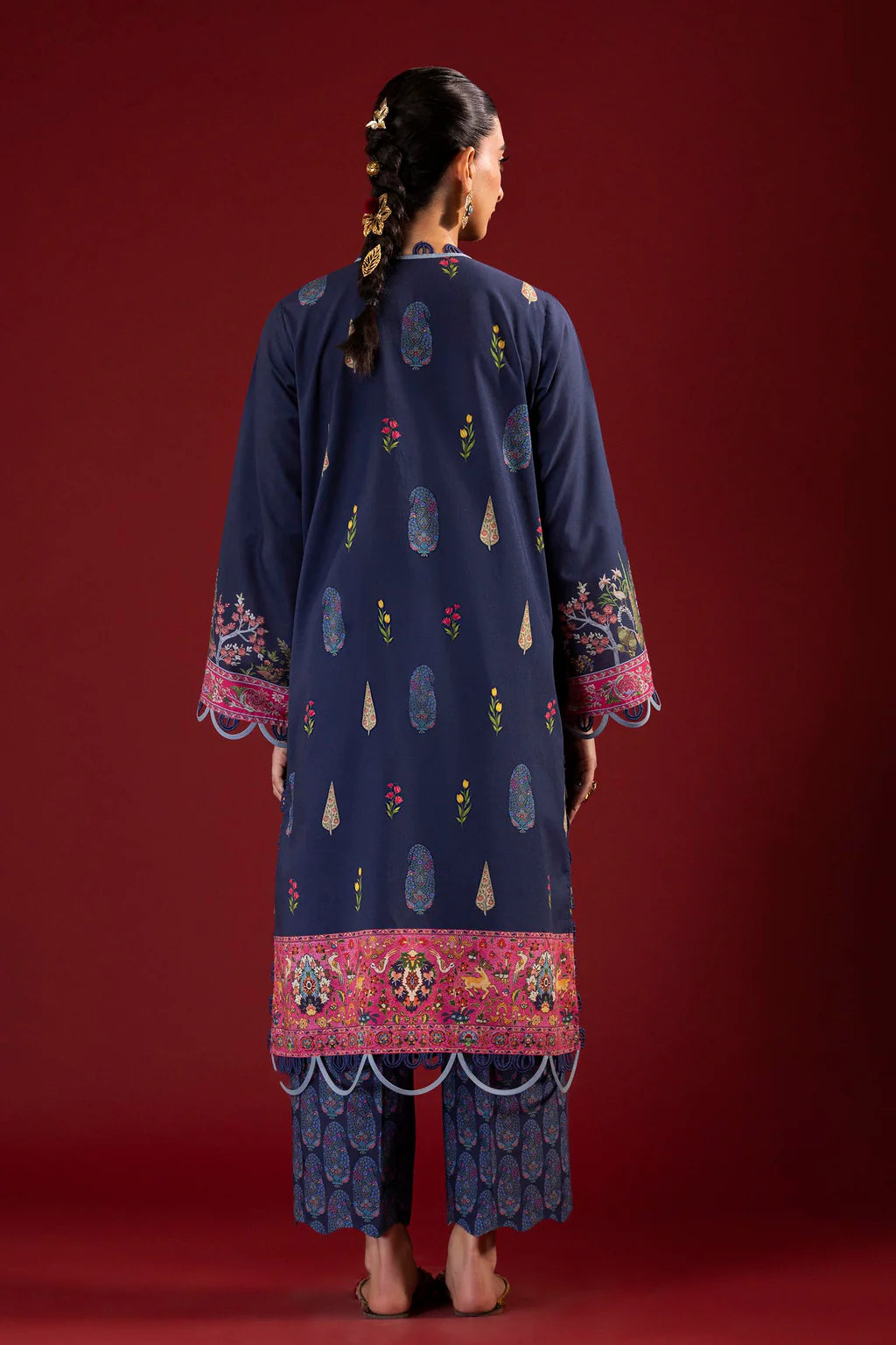 Unstitched Printed 2 Piece Lawn Suit -6A