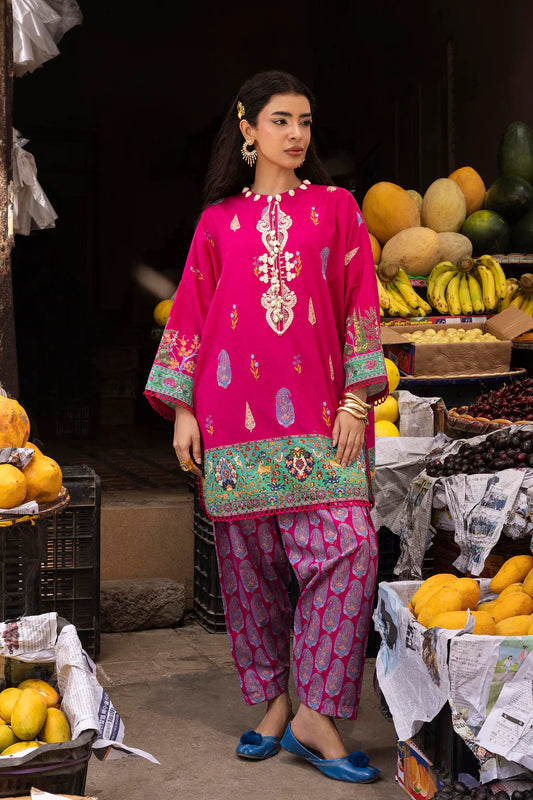 Unstitched Printed 2 Piece Lawn Suit -6B