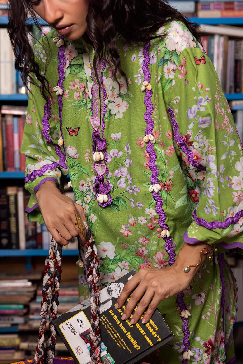 Unstitched Printed 3 Piece Lawn Suit -7B