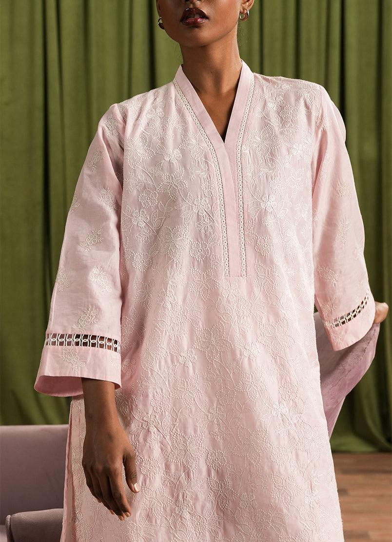 Spring The Tea '25 - Embroidered Kurta ICSE-213905-12417