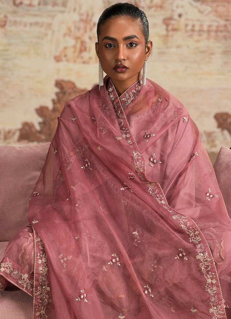 Spring The Tea '25 - 3 PC Luxury Embroidered Suit ICSTE-213883-12482